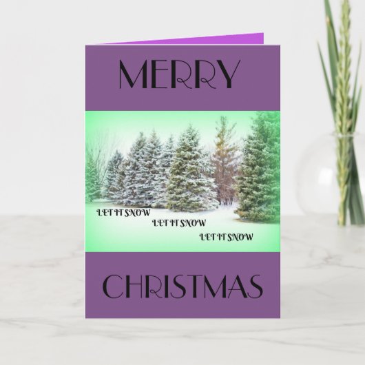 雪を降らせろ！雪を降らせろ！雪を降らせろ！ シーズンカード (正面)