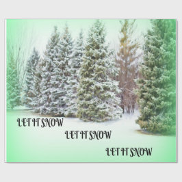 雪を降らせろ！雪を降らせろ！雪を降らせろ！ ラッピングペーパー