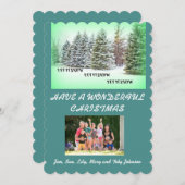 雪を降らせろ！雪を降らせろ！雪を降らせろ！緑（背） シーズンカード (正面/裏面)