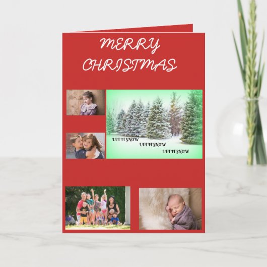 雪を降らせろ!雪を降らせろ!雪を降らせろ!4枚 シーズンカード (正面)