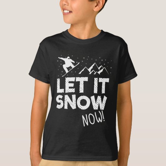 雪を降らせろ Tシャツ (正面)