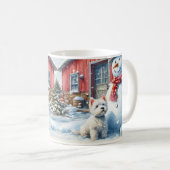 雪を降らせろIX コーヒーマグカップ (正面右)