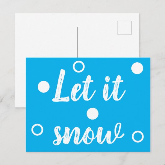 雪を降らせ ポストカード (正面/裏面)