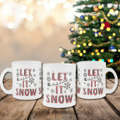 雪を降らせ、雪を降らせ、雪を降らせて、マグカップを曇らせる フロストグラスマグカップ