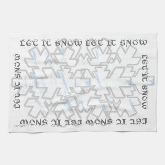 雪を降ろす キッチンタオル (横)