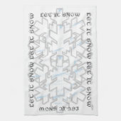 雪を降ろす キッチンタオル (縦)