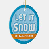 雪を降ろせフロリダに行くぞ！フロリディアンカスタム セラミックオーナメント (右)