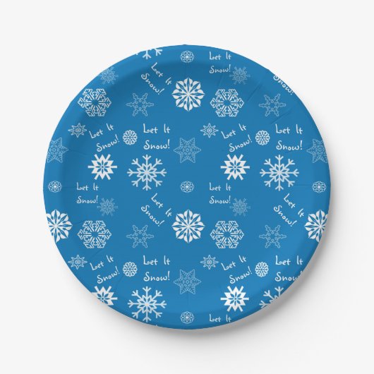 雪を青く染める ペーパープレート (正面)