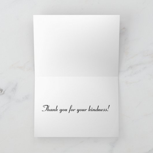 雪を頂いたサンフランシスコの山頂の夕日 サンキューカード (内部)