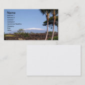 雪を頂いたマウナケア名刺 名刺 (正面/裏面)