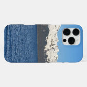 雪を頂いた山々と海のiPhoneケース iPhoneケース (裏面横)