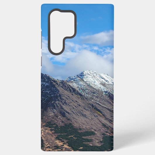 雪を頂くワイルダネスマウンテン SAMSUNG GALAXYケース (裏面)