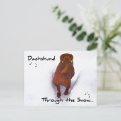 雪を駆け抜けるダシュント シーズンポストカード (スタンド正面)