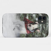 雪を駆け抜けるブルドッグの救助隊 Case-Mate iPhoneケース (裏面(横))