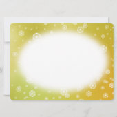 雪を麻の葉文様で描いたクリスマスカード カード (裏面)