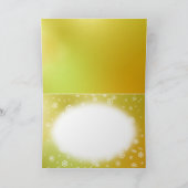 雪を麻の葉文様で描いた二つ折りクリスマスカード カード (内部)