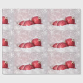 雪エレガントのオーナメント ラッピングペーパー (フラット)