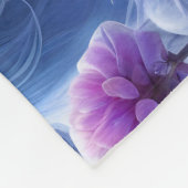 雪エレガントの中で白い猫 フリースブランケット (角)