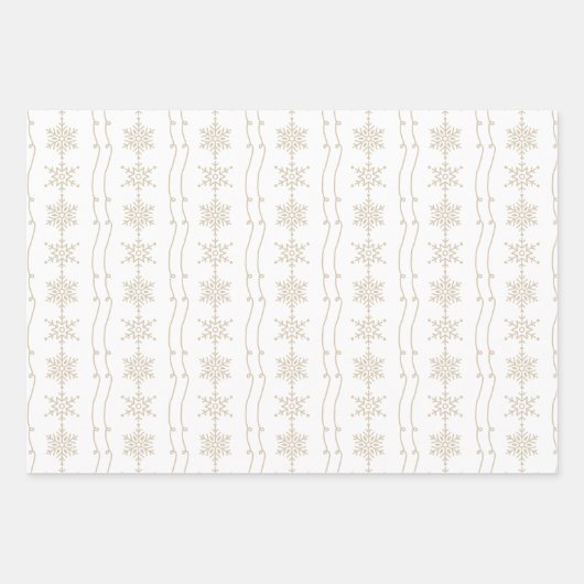 雪エレガントミニマル片と楽譜クリスマス ラッピングペーパーシート (正面3)