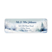 雪エレガント松白冬 ラベル (正面)