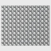 雪エレガント林の鹿 ラッピングペーパー (フラット)