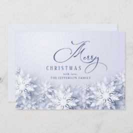 雪エレガント片のクリスマス シーズンカード