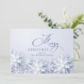 雪エレガント片のクリスマス シーズンカード (スタンド正面)