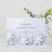 雪エレガント片のクリスマス シーズンカード (スタンド正面)