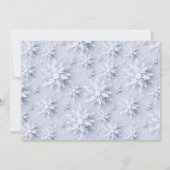 雪エレガント片のクリスマス シーズンカード (裏面)