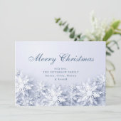 雪エレガント片のクリスマス シーズンカード (スタンド正面)