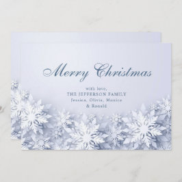 雪エレガント片のクリスマス シーズンカード