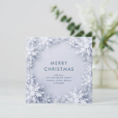 雪エレガント片のクリスマス シーズンカード (スタンド正面)