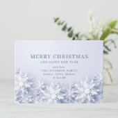 雪エレガント片のクリスマス シーズンカード (スタンド正面)