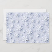 雪エレガント片のクリスマス シーズンカード (裏面)