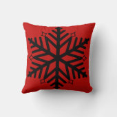 雪エレガント片のスタイリッシュクリスマス クッション (裏面)