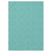 雪エレガント片オンティール（緑がかった色） テーブルクロス (正面)