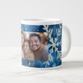 雪エレガント片クリスマスマグ ジャンボコーヒーマグカップ (正面右)