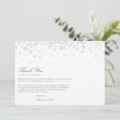 雪エレガント片サンキューカード サンキューカード (スタンド正面)