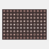 雪エレガント片パターン（の模様が）ある ラッピングペーパーシート (正面3)