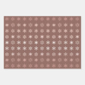 雪エレガント片パターン（の模様が）ある ラッピングペーパーシート (正面2)