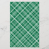 雪エレガント片プレイドグリーン結婚式招待状 (裏面)