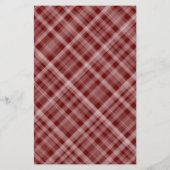 雪エレガント片プレイドレッド結婚式招待状 (裏面)