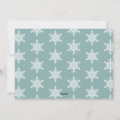 雪エレガント片メリークリスマスカスタム写真 シーズンカード (裏面)