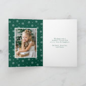 雪エレガント片リースグリーン2写真 シーズンカード (内部)