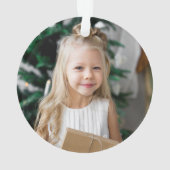 雪エレガント片リース淡い色のTaupe写真 オーナメント (裏面)