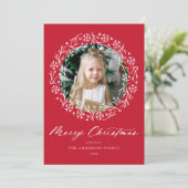 雪エレガント片リース赤写真 シーズンカード (スタンド正面)