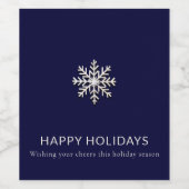 雪エレガント片ワインラベル ワインラベル (シングルラベル)