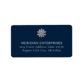 雪エレガント片住所 シール (正面)