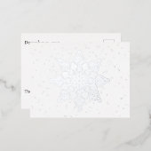 雪エレガント片実在 箔シーズンポストカード (正面/裏面)
