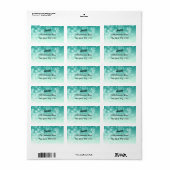 雪エレガント片差出人住所ラベル ラベル (フルシート)